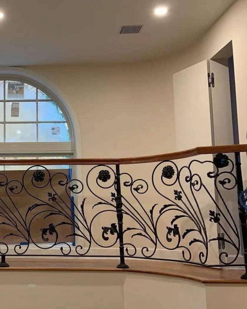 Ornate interior balcony railing